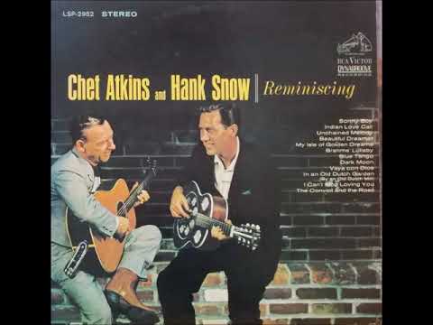 Chet Atkins — Dark Moon ~ Chet Atkins and Hank Snow (1964) (Bonnie Guitar tune)