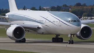 [FullHD] Aviation Link Boeing 777-200(LR) takeoff at Geneva/GVA/LSGG