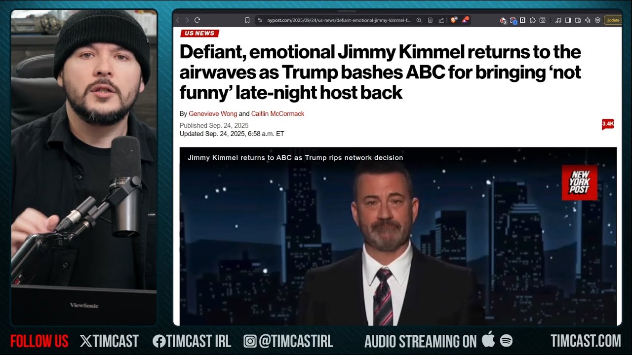 Jimmy Kimmel Refuses To Apologize, Doubles Down Attacking Maga For Not Taking A Joke | Tim Pool