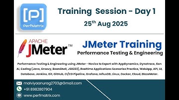 Apache JMeter - Performance Testing & Engineering Session - Day 1