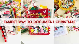 EASIEST WAY TO JOURNAL CHRISTMAS | Little Golden Book Junk Journal | Easy December Journaling