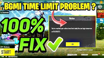 BGMI 6 HOURS LIMIT SOLUTION 😍 HOW TO REMOVE TIME LIMIT IN BGMI | ANDROID & IOS | 4.0 UPDATE | PUBG