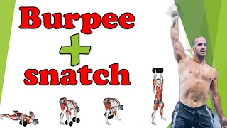 Burpee + Snatch con Mancuerna