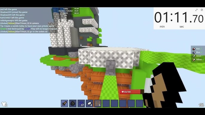 Bloxd.io Bedwars gameplay clip! What do you guys think? That green base  clutch is 🔥🔥🔥💯 : r/bloxd
