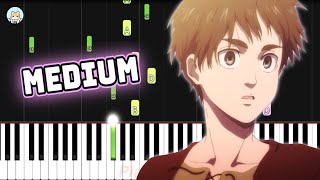 Attack on Titan The Final Season ED 2  'Akuma no Ko'  MEDIUM Piano Tutorial & Sheet Music