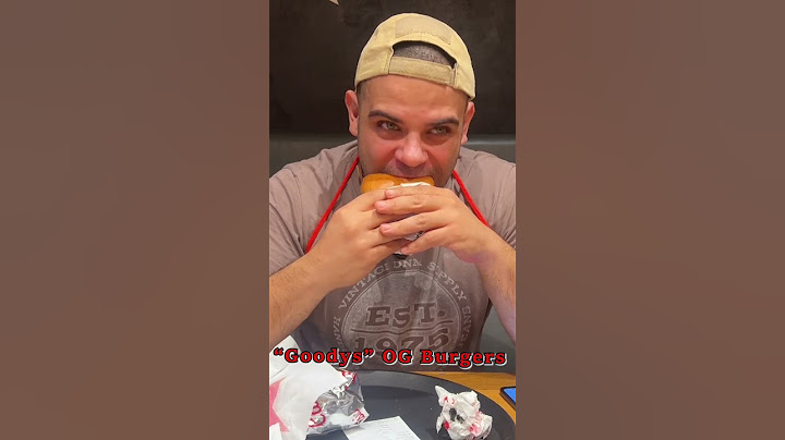 "Goodys" OG Burgers