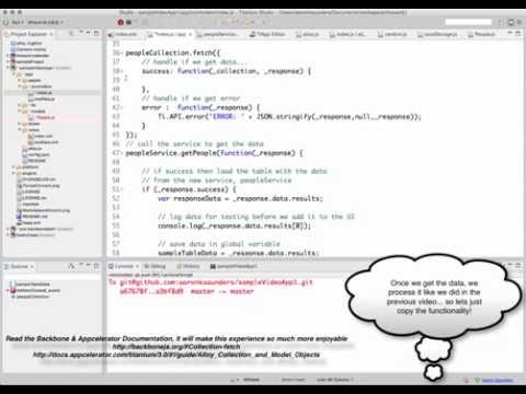 Appcelerator Titanium Alloy Sync Adapter & ListView Mobile App