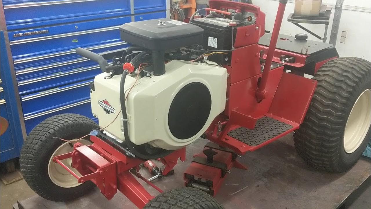 Wheel Horse C161 first fire. YouTube