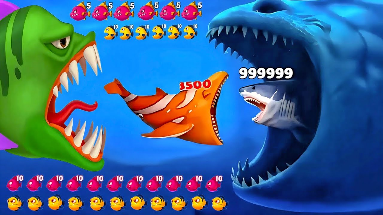 Fishdom 🐟 Monster Shark Extreme Attack 🔥 Fish Rescue from Monster Shark ...