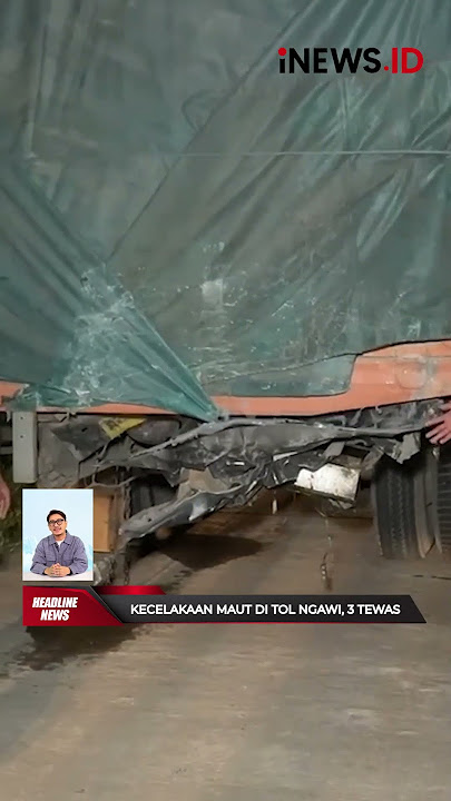 Kecelakaan Maut Minibus Tabrak Truk di Tol Ngawi, 3 Orang Tewas 2 Luka Berat | #shorts