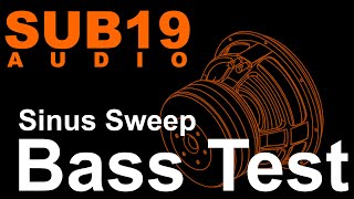 Bass Test Sinus Sweep 15-95 Hz low frequency response subwoofer test  tone sine wave Resimi