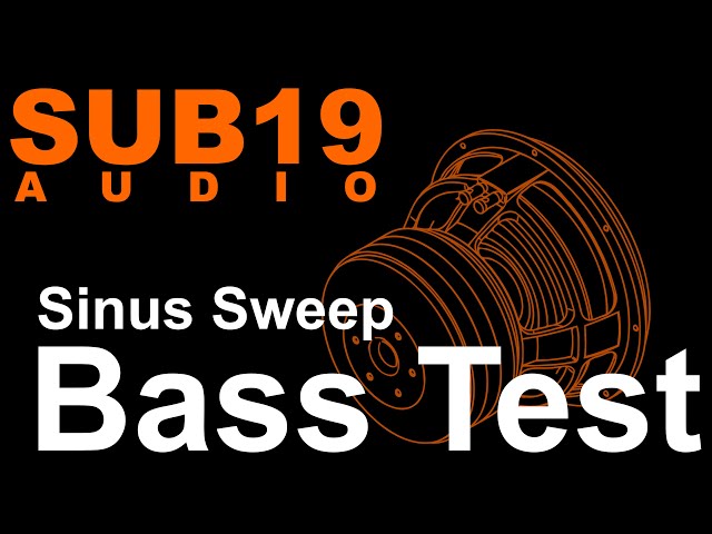 Bass Test Sinus Sweep 15-95 Hz low frequency response subwoofer test  tone sine wave class=