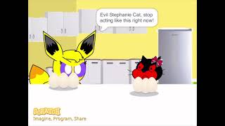 Evil Stephanie Cat Misbehaves At Breakfastgrounded