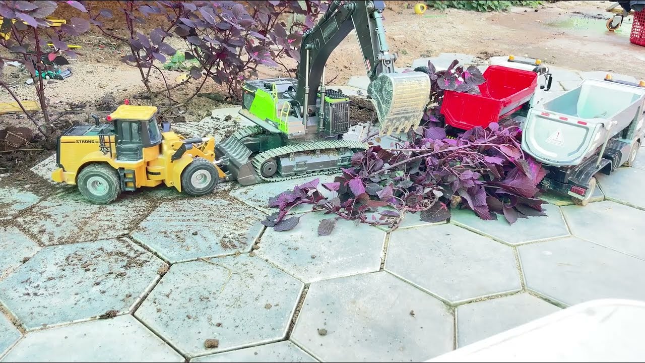 Работа радиоуправляемой машины как сбор растений