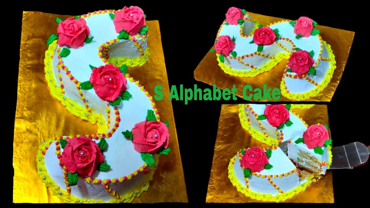 How to Make a Letter Cake from Scratch -Alphabet Cake - Veena Azmanov