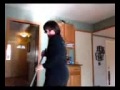 A mom going crazy cleaning kitchen