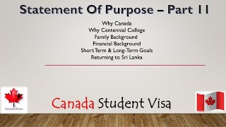 Visa එක ගොඩදාගන්න SOP එක මේම ලියලා බලන්න Write your sop for Canada Student Visa Sinhala - PART 2