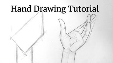 How to draw hand/hands for beginners Hand drawing basics easy step by step tutorial with pencil.