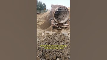 The working principle of shaftless roller stone screen machine