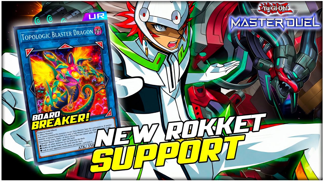 Pure Build! Rokket Deck ft. New Support / Topologic Blaster Dragon |  Yu-Gi-Oh! Master Duel