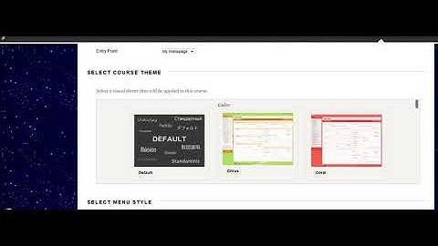 Create a new customized course homepage-BB