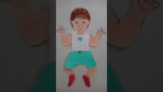 ropa para bebe de papel 😍