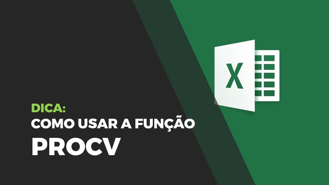 Dica de Excel: Como usar a função PROCV - YouTube