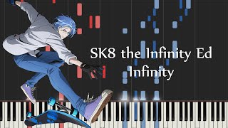 SK8 the Infinity Ed - Infinity by Yuuri (Piano Tutorial & Sheet Music) Resimi