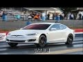 Muscle Cars Struggle to Take Down Tesla P100D at the Dragstrip