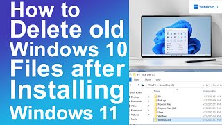 How to delete old windows after installing new one