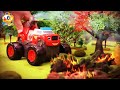 Forest on Fire, Save Cat Family! | Super Recue Team | Fire Truck, Ambulance, Helicopter | ToyBus