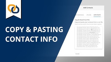 Copy & Pasting Contact Info | EZ Texting Tutorial