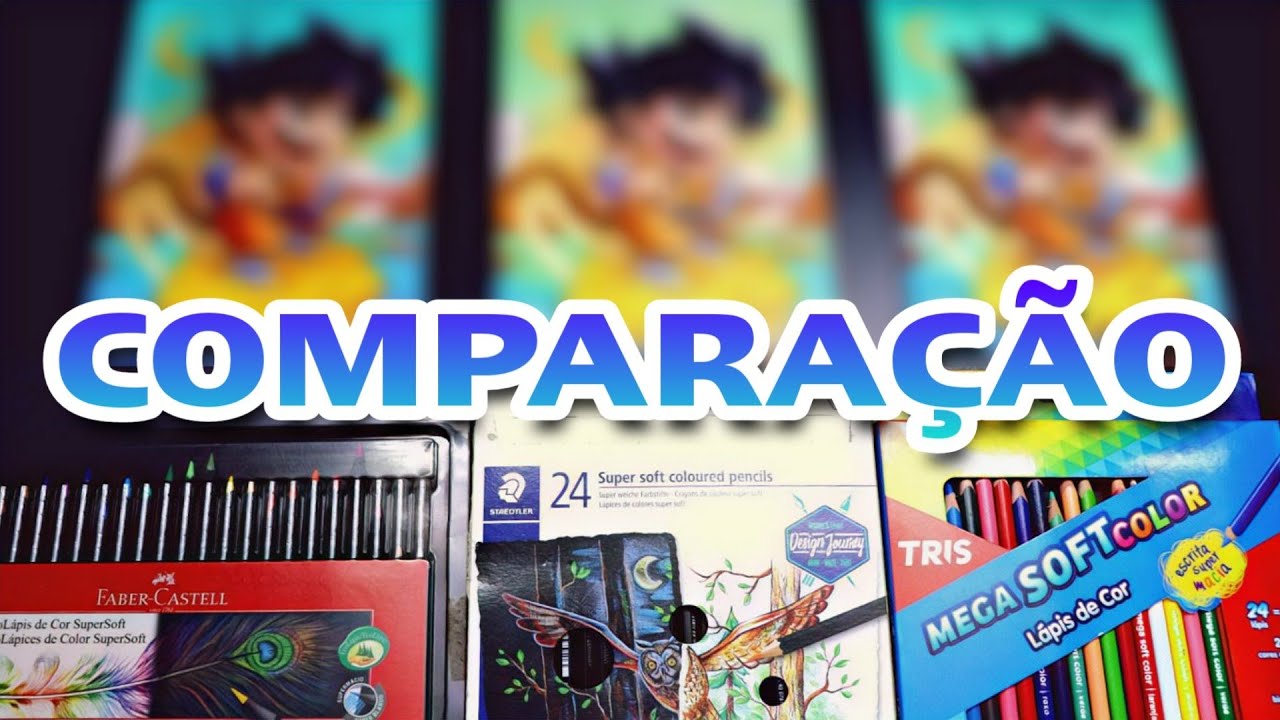 QUAL VALE A PENA - Faber Castell Super Soft VS Staedtler Super Soft VS Tris Mega Soft (COMPARAÇÃO)