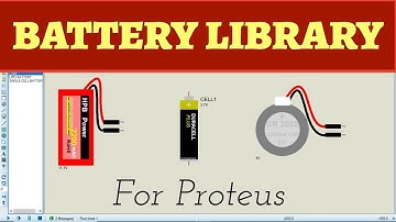 Battery Library for Proteus | How to Install Battery Library For Proteus| #proteustutorial #Proteus8