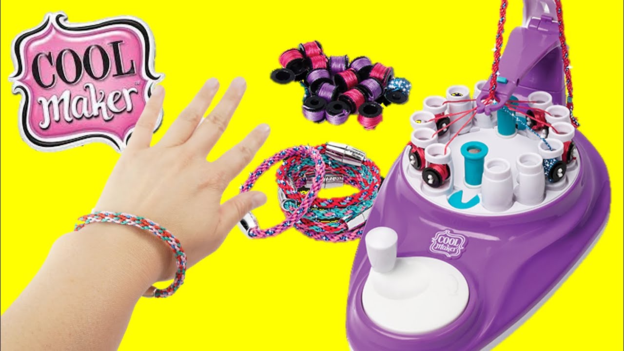 Making DIY Friendship Bracelet with Cool Maker KumiKreator 