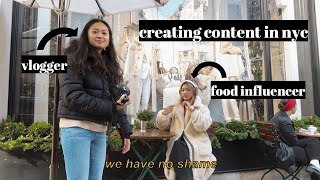 shamelessly creating content in public | nyc