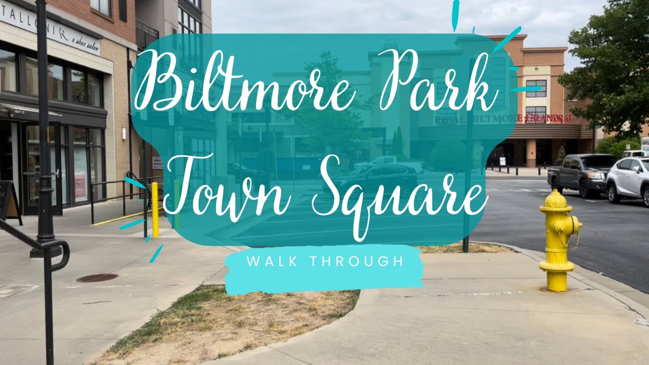 Walkthrough Biltmore Park Town Square in Asheville, North Carolina