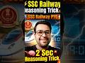 SSC 2026 REASONING BY NITISH SIR | #cgl #viral #cpo #trendingshorts #sscchsl #shorts #shortsfeed