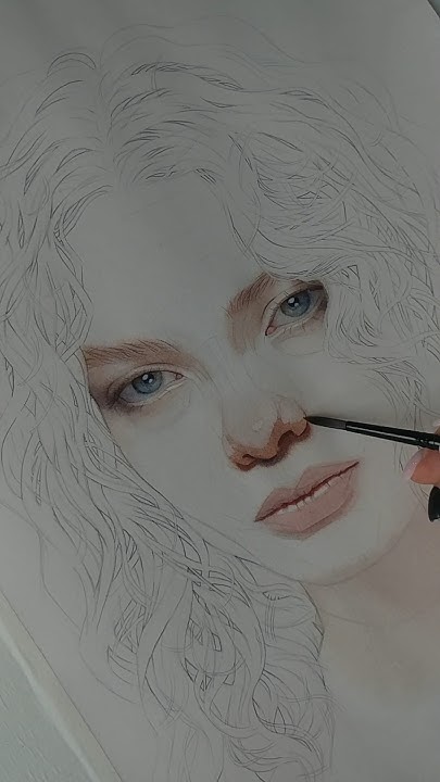 Первые слои акварельного портрета #watercolor #акварель #art - YouTube