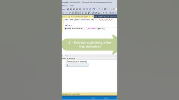 Thumbnail of SQL Tricks | How to Extract String After the Last Occurrence of Delimiter ? REVERSE