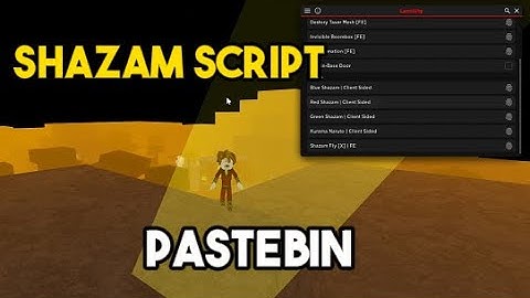 DA HOOD SHAZAM SCRIPT PASTEBIN| EVERY MODE!