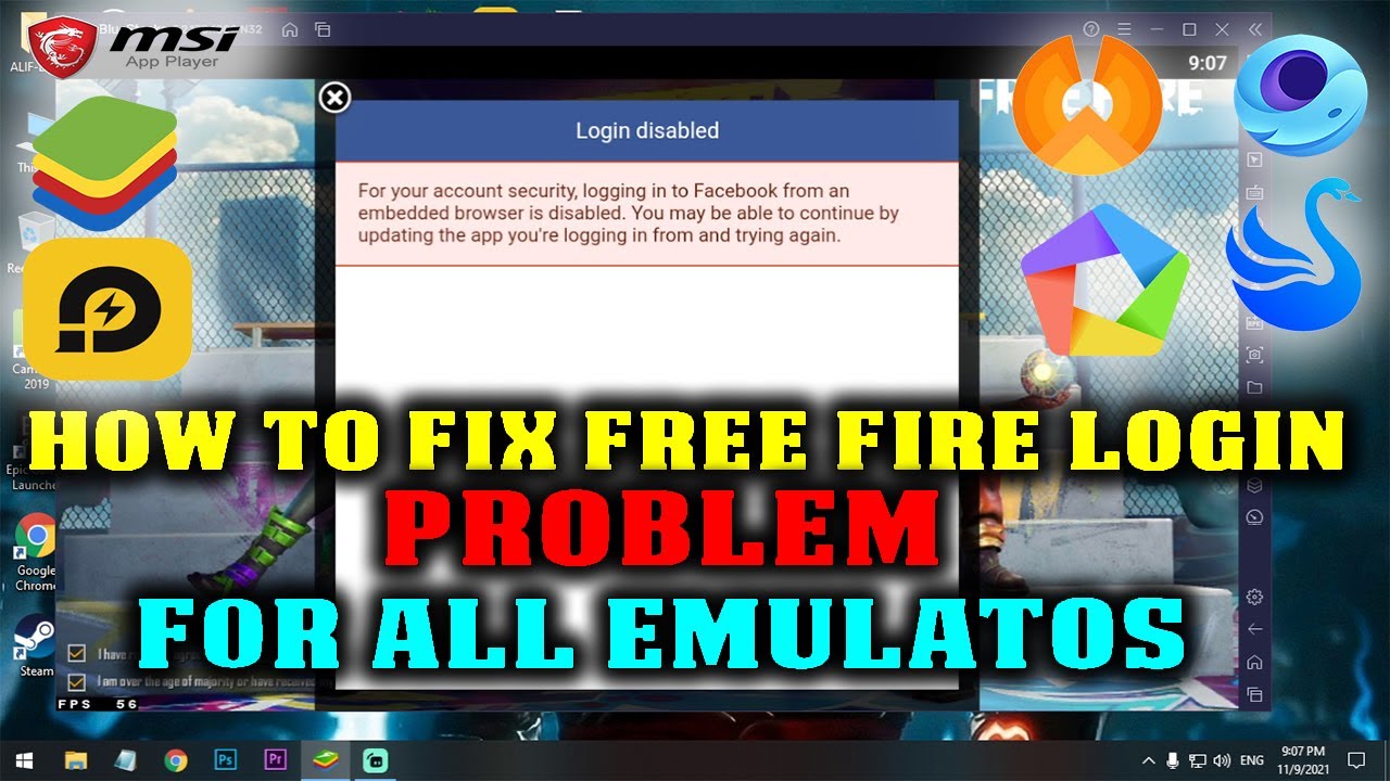 How to fix Free Fire Facebook Login Problem on LD PLAYER 