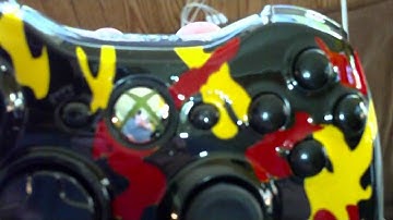custom painted urban camo 3 mode rapid fire xbox 360 controller! SOLD!