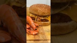 Crispy prawn burger #burger #prawns #youtube #cooking #food