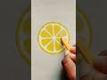 How To Draw Realistic Lemon Slice Shorts Art Drawing Ytshorts Viralshorts 