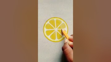 How to draw realistic lemon slice #shorts#art#drawing#ytshorts#viralshorts