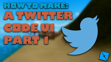 HOW TO MAKE A TWITTER CODE UI LIKE IN ADOPT ME ROBLOX STUDIO(Part 1)
