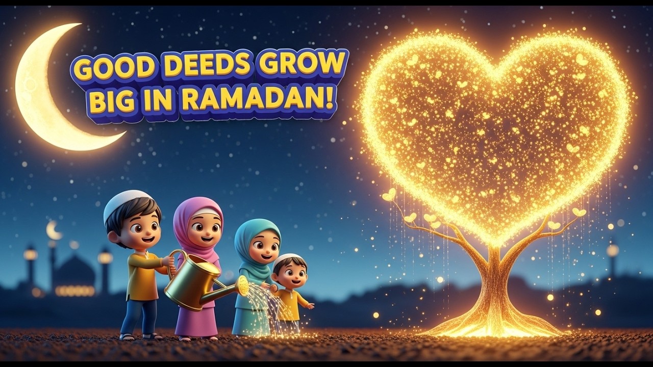 Good Deeds Grow Big in Ramadan 🌱💛 | Kids Islamic Kindness Story