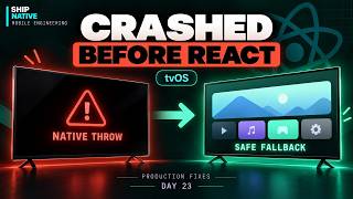 React Native tvOS Launch Crash: Fixing react-native-get-random-values