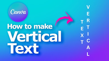 How to make vertical text in Canva